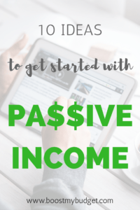 10 ideas for generating passive income