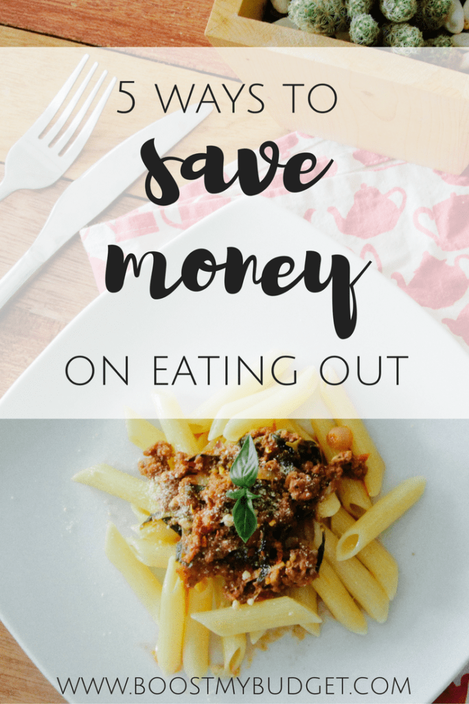 5 ways to save money on eating out