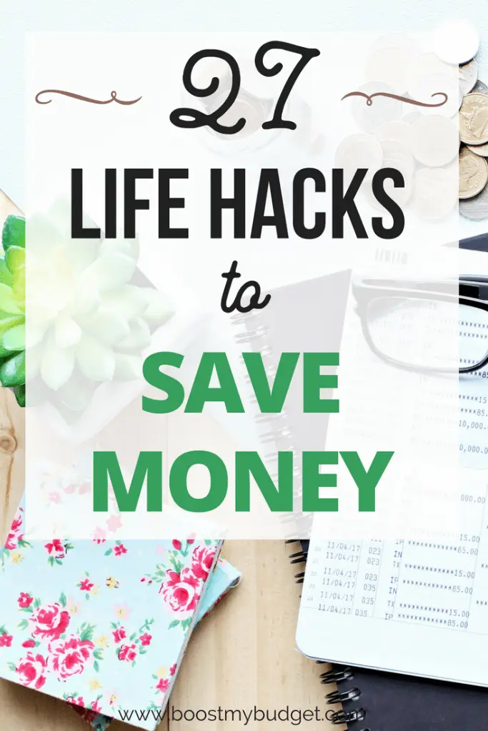 27 life hacks to help you save SERIOUS money... so many good ideas and tips on this list. I'm gonna try #3 starting tomorrow! #savemoney #savingmoney #lifehacks 