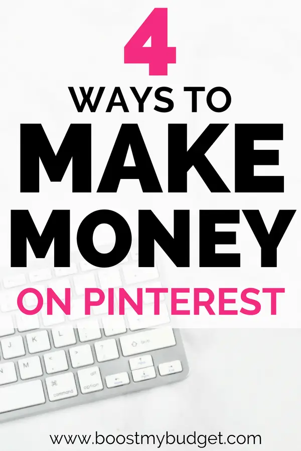 Wondering how to make money on Pinterest? Click through for 4 fun and unexpected ways to turn your pinning obsession into a money making side hustle!