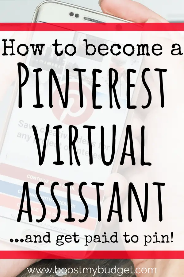 As a Pinterest Virtual Assistant (VA), you basically get paid to pin! You can do this as a side hustle idea to earn a few hundred extra cash each month, or scale it up to become a full time work at home business. Perfect way to earn extra income from home!