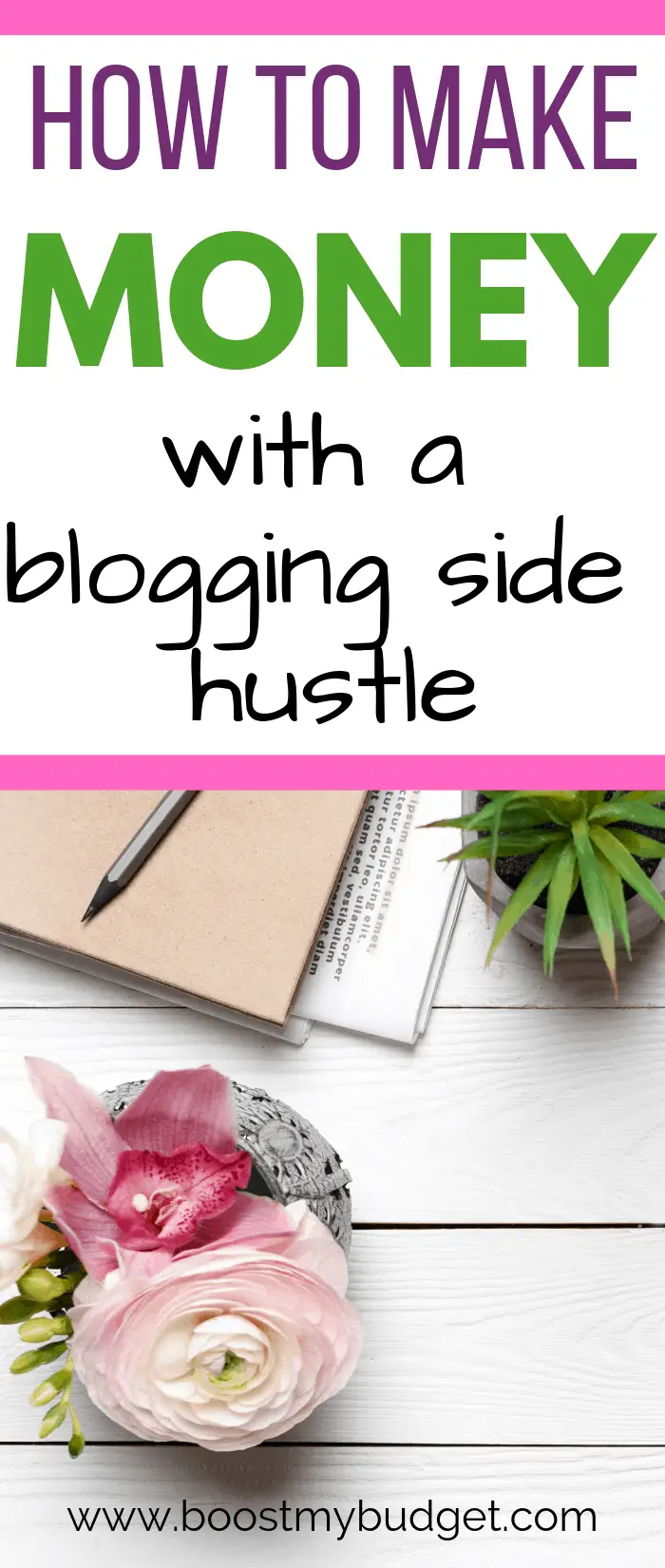 How to make money blogging as a side hustle! You don't need to quit your job to be a blogger - here's how to make it work.