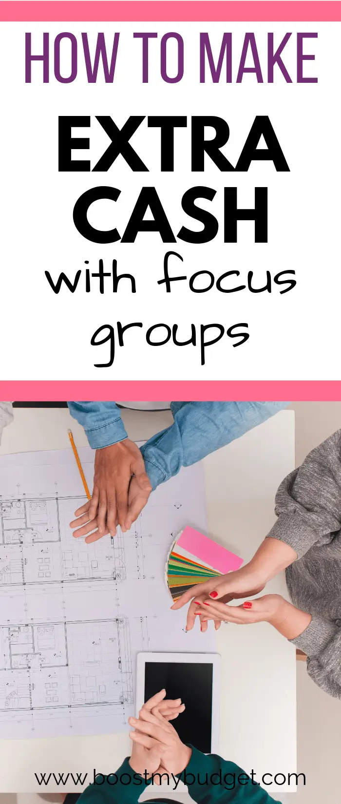 Make money in your spare time with focus groups! Focus groups simply involve a group chat about your opinions and experiences. Like an in-person paid survey - only it pays WAY better! You can do them in the evenings after your day job - a perfect way to make extra money for busy people. Click through for a list of focus group companies to join.