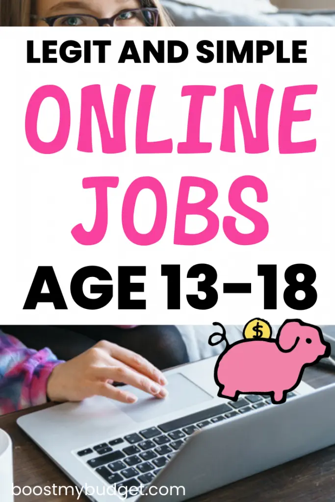 Big list of online jobs for teenagers! Click through to learn how to make money online if you're aged 13 to 18. Yes, it's easier than getting a real job!