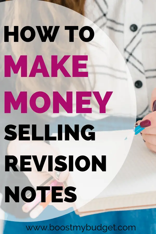 Great side hustle idea for students! You can make money selling revision notes to your classmates. Here's how one student did it to make extra cash in her first year at university!