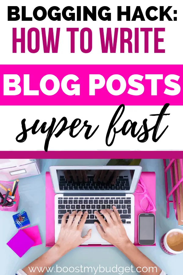 Starting a blog? You need to write blog posts, and a lot of them, if you want to start getting blog traffic! Here's how to write articles faster and work more effectively.